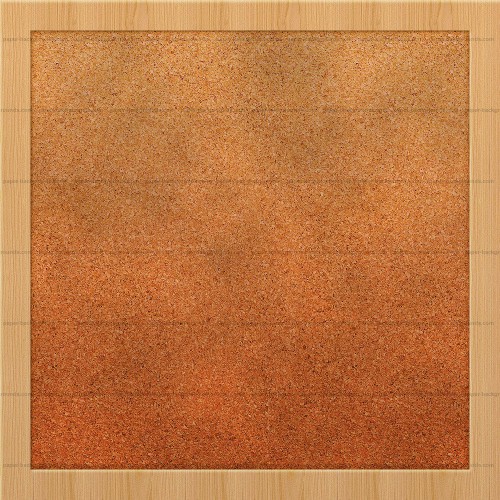 Cardboard Background With Wood Frame For Notes