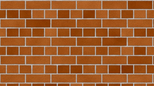 Orange Red Brick Wall Texture Background HD