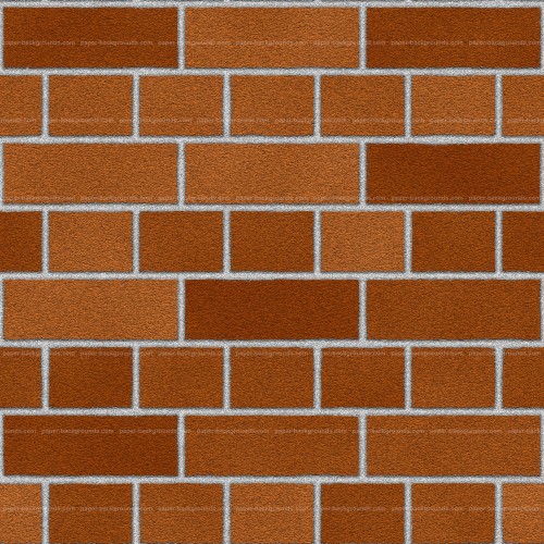 Seamless Red Orange English Brick Wall Texture For 3D High Resolution