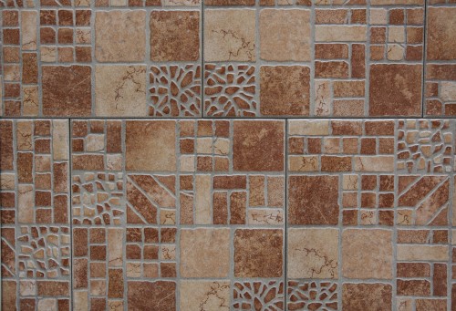 Brown Hone Tiles With Ancient Pattern High Resolution