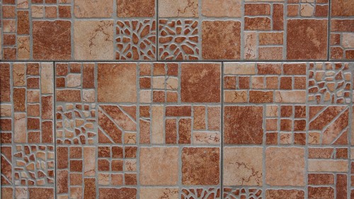 Brown Hone Tiles With Ancient Pattern HD